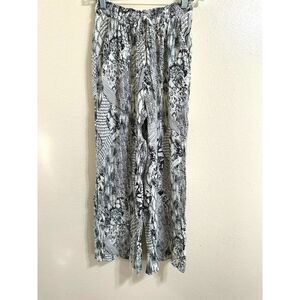Paper Crane Women's Lined Flowy Pants Size XS Drawstring Waistband Pockets